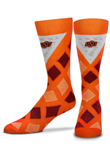 Oklahoma State Cowboys Dashed Diamonds Mens Argyle Socks