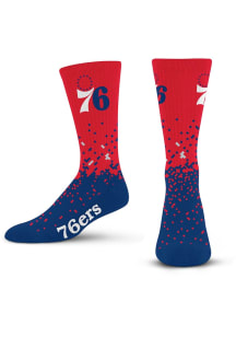 Philadelphia 76ers Spray Zone Mens Crew Socks