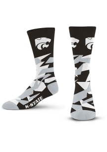 K-State Wildcats Shattered Camo Mens Crew Socks