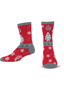 Ohio State Buckeyes Sweater Yeti Mens Crew Socks