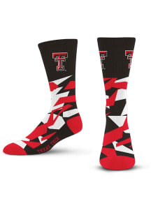 Texas Tech Red Raiders Shattered Camo Mens Crew Socks