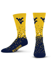 West Virginia Mountaineers Spray Zone Mens Crew Socks