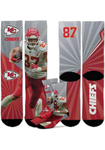 Travis Kelce Kansas City Chiefs Record Breaker Mens Crew Socks