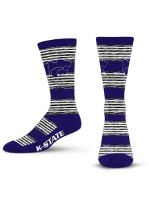 K-State Wildcats RMC Multi Stripe Mens Dress Socks