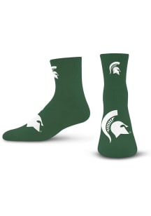 Michigan State Spartans Big Teams Mens Quarter Socks