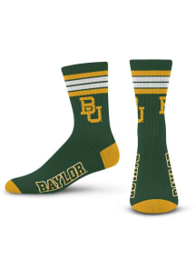 Baylor Bears 4 Stripe Duece Mens Crew Socks