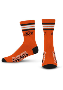Oklahoma State Cowboys 4 Stripe Duece Mens Crew Socks