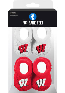 Wisconsin Badgers Logo Baby Bootie Boxed Set