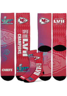 Kansas City Chiefs 2022 SB LVII Champs Mens Crew Socks