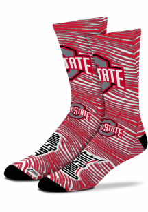 Ohio State Buckeyes Zubaz Zubified Mens Crew Socks