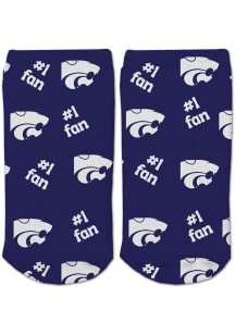 K-State Wildcats #1 Fan Baby Quarter Socks