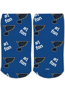 St Louis Blues #1 Fan Baby Quarter Socks