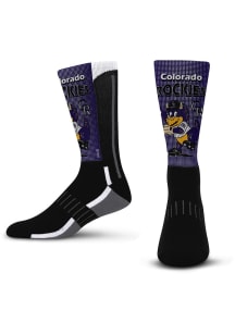 Colorado Rockies Purple Mascot Fever Youth Crew Socks