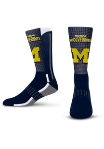 Michigan Wolverines Yellow Mascot Fever Youth Crew Socks