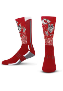 Kansas City Chiefs Mascot Fever Mens Crew Socks