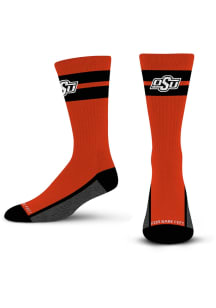 Oklahoma State Cowboys Double Tube Stripe Team Mens Crew Socks