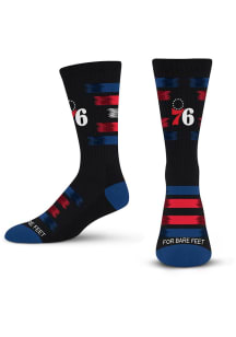 Philadelphia 76ers 577 Fade to Black Mens Crew Socks