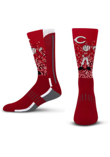 Cincinnati Reds Mascot Scoreboard Mens Crew Socks