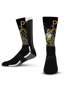 Pittsburgh Pirates Black Mascot Scoreboard Youth Crew Socks