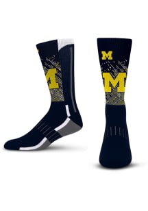 Michigan Wolverines Blue Mascot Scoreboard Youth Crew Socks