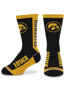 Iowa Hawkeyes Black 577 MVP Youth Crew Socks
