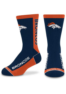 Denver Broncos Navy Blue 577 MVP Youth Crew Socks
