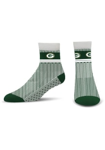Green Bay Packers Cozy Cabin Womens Quarter Socks