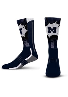 Michigan Wolverines Ka Pow Mens Crew Socks