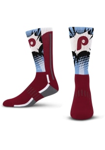 Philadelphia Phillies Red Ka Pow Youth Crew Socks