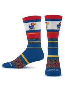Kansas Jayhawks 677 Friday Mens Dress Socks