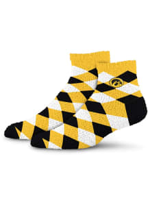 Iowa Hawkeyes 109 Diamond Sleepsoft Womens Quarter Socks