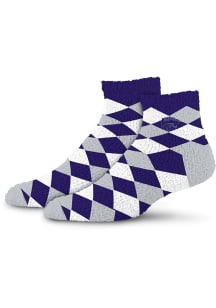 K-State Wildcats 109 Diamond Sleepsoft Womens Quarter Socks