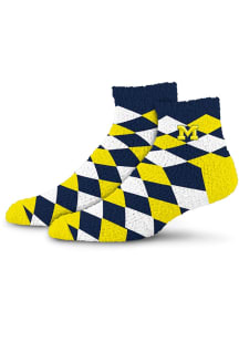 Michigan Wolverines 109 Diamond Sleepsoft Womens Quarter Socks