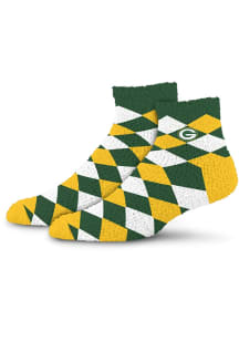 Green Bay Packers 109 Diamond Sleepsoft Womens Quarter Socks
