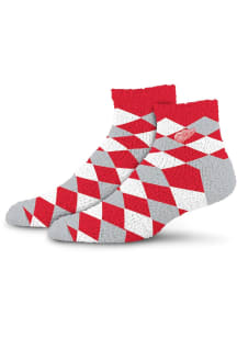 Detroit Red Wings 109 Diamond Sleepsoft Womens Quarter Socks