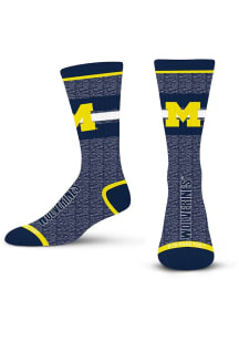 Michigan Wolverines 504 Mar Spotlight Mens Crew Socks
