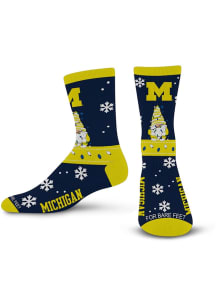 Michigan Wolverines 509 Sweater Gnome Mens Crew Socks