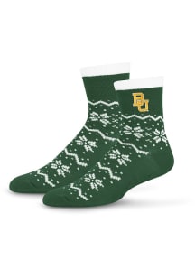 Baylor Bears 160 Snowflake Lane Womens Quarter Socks
