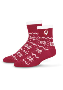Indiana Hoosiers 160 Snowflake Lane Womens Quarter Socks