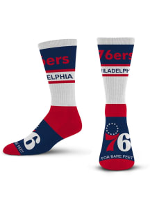 Philadelphia 76ers Bar Stripe Mens Crew Socks