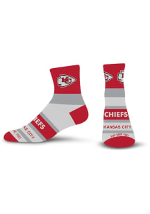 Kansas City Chiefs Bar Stripe Youth Quarter Socks