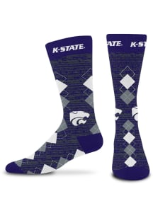 K-State Wildcats Fan Nation RMC Mens Argyle Socks