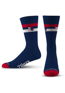 Philadelphia 76ers TMC 2 Stripe Mens Crew Socks