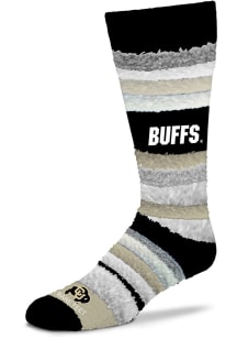 Colorado Buffaloes Mountain Stripe Sleep Soft Womens Quarter Socks