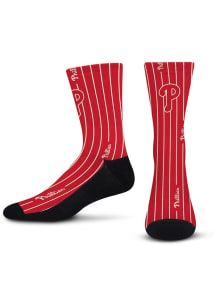 Philadelphia Phillies Red Pinstripe Youth Crew Socks