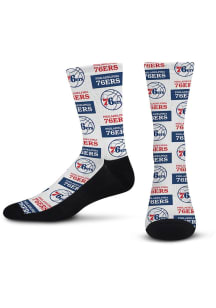 Philadelphia 76ers Poster Print Mens Crew Socks
