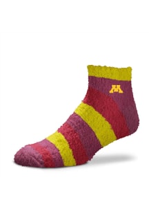 Minnesota Golden Gophers Rainbow II Sleep Soft Womens Quarter Socks