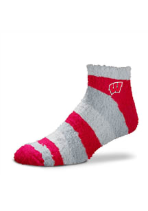 Wisconsin Badgers Rainbow II Sleep Soft Womens Quarter Socks