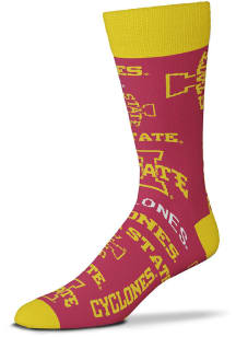 Iowa State Cyclones Wall to Wall Mens Dress Socks