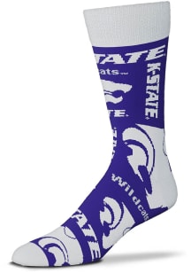 K-State Wildcats Wall to Wall Mens Dress Socks